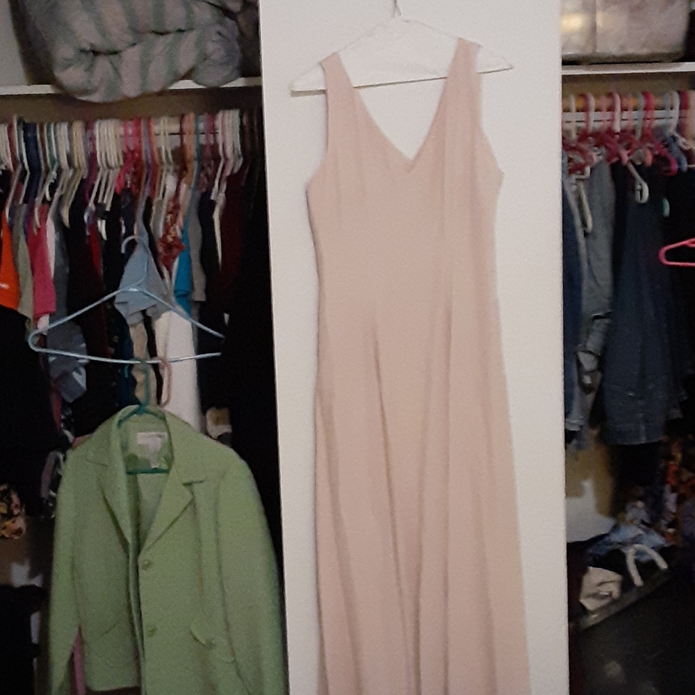 Dusty rose color short sleeve with jacket long dre